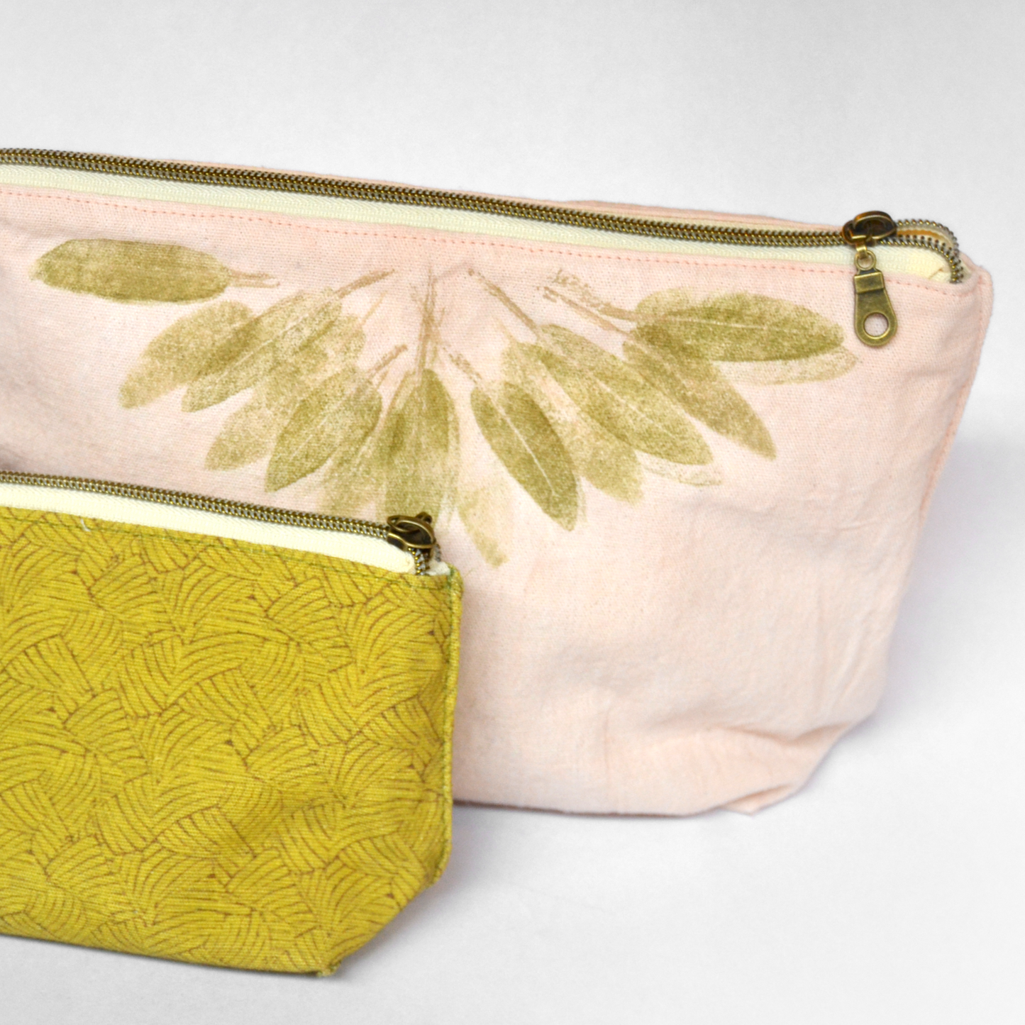 Bolsa de teñido natural y eco print - grande